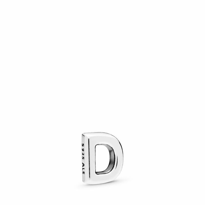 Pandora Letter D Petite Locket Charm Silver Egypt EY5602817